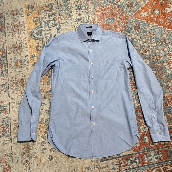 J. Crew Other - J.Crew Thompson blue premium suiting/dress shirt